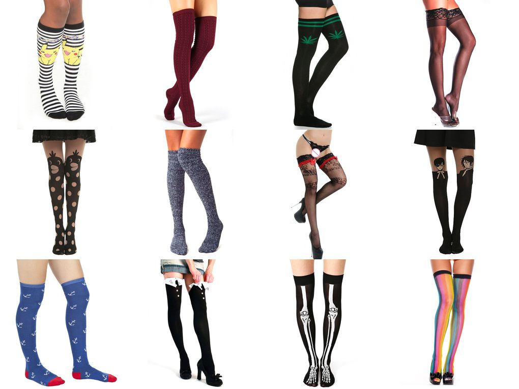 cool thigh high socks